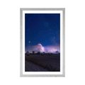 POSTER WITH MOUNT HAYSTACK IN THE MOONLIGHT - NATURE - POSTERS
