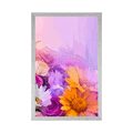 POSTER OIL PAINTING OF COLORFUL FLOWERS - FLOWERS - POSTERS