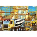 CANVAS PRINT MACHINES ON A CONSTRUCTION SITE - CHILDRENS PICTURES - PICTURES