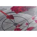 CANVAS PRINT BIKE FULL OF ROSES - PICTURES FLOWERS - PICTURES