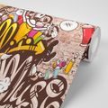 SELF ADHESIVE WALLPAPER CHEERFUL GRAFFITI WALL - SELF-ADHESIVE WALLPAPERS - WALLPAPERS