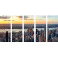 5-TEILIGES WANDBILD STADT NEW YORK - BILDER VON STÄDTEN - BILDER