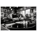 WANDBILD RETRO PLATTENSPIELER IM INTERIEUR - VINTAGE- UND RETRO-BILDER - BILDER