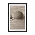 POSTER WITH MOUNT RELAXATION STONE - FENG SHUI - POSTERS