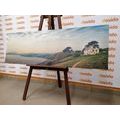 CANVAS PRINT HOUSE ON A CLIFF - STILL LIFE PICTURES - PICTURES