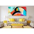 CANVAS PRINT ABSTRACTION IN BRIGHT COLORS - POP ART PICTURES - PICTURES