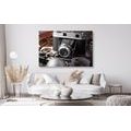 CANVAS PRINT OLD CAMERA - VINTAGE AND RETRO PICTURES - PICTURES