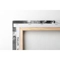 CANVAS PRINT GRAPHIC PAINTING IN BLACK AND WHITE - BLACK AND WHITE PICTURES - PICTURES