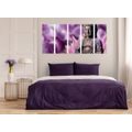 5-TEILIGES WANDBILD FRIEDLICHER BUDDHA - BILDER MIT FENG SHUI-MOTIVEN - BILDER