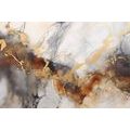 CANVAS PRINT BROWN-GRAY MARBLE - MARBLE PICTURES - PICTURES