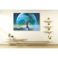 CANVAS PRINT MAN ON TOP OF THE MOUNTAIN - PICTURES OF PEOPLE - PICTURES