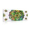 CANVAS PRINT GREEN MANDALA - PICTURES FENG SHUI - PICTURES