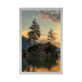 POSTER BERGLANDSCHAFT BEIM SEE - NATUR - POSTER