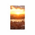 POSTER WITH MOUNT SUNSET OVER THE CITY OF NEW YORK - CITIES - POSTERS