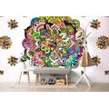 SELF ADHESIVE WALLPAPER MULTICOLORED MANDALA - SELF-ADHESIVE WALLPAPERS - WALLPAPERS