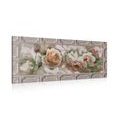 CANVAS PRINT ROSES IN A HISTORICAL FRAME - PICTURES FLOWERS - PICTURES