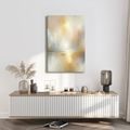 OBRAZ JEMNÁ ZLATÁ ABSTRAKCE KRAJINY - ABSTRAKTNÍ OBRAZY - OBRAZY