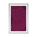 POSTER MIT PASSEPARTOUT STILVOLLES MANDALA - FENG SHUI - POSTER