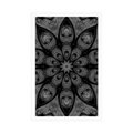 POSTER HYPNOTIC MANDALA IN BLACK AND WHITE - BLACK AND WHITE - POSTERS