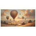 OBRAZ ZÁPAD SLUNCE S BALONY - OBRAZY POLE A LOUKY - OBRAZY
