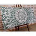 CANVAS PRINT MANDALA OF HARMONY ON A GREEN BACKGROUND - PICTURES FENG SHUI - PICTURES