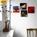 CANVAS PRINT SET ELEGANT LADY - SET OF PICTURES - PICTURES