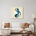 WANDBILD TANZENDE FRAU IN ABSTRAKTION - WANDBILDER FRAUEN - BILDER