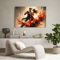 OBRAZ TANEC V OHNIVÉM OBJETÍ - OBRAZY LIDÍ - OBRAZY