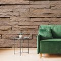 SELF ADHESIVE WALL MURAL BROWN CHARMING STONE - SELF-ADHESIVE WALLPAPERS{% if product.category.pathNames[0] != product.category.name %} - WALLPAPERS{% endif %}