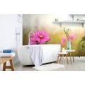 WALL MURAL BLOOMING PINK FLOWER - WALLPAPERS FLOWERS - WALLPAPERS