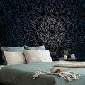 SELF ADHESIVE WALLPAPER ORNAMENTAL MANDALA ON A BLACK BACKGROUND - SELF-ADHESIVE WALLPAPERS - WALLPAPERS