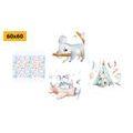 CANVAS PRINT SET FOR CHILDREN IN BEAUTIFUL COLORS - SET OF PICTURES - PICTURES