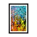 POSTER WITH MOUNT CREATIVE COLORED ART - ABSTRACT AND PATTERNED - POSTERS