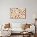 WANDBILD ZARTE BLUMEN-AQUARELLE - BILDER BLUMEN - BILDER