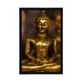 POSTER BUDDHA WITH AN ABSTRACT BACKGROUND - FENG SHUI - POSTERS