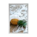 AFFICHE ANANAS DANS UNE VAGUE OCÉANIQUE - NATURE - AFFICHES