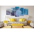 5-PIECE CANVAS PRINT MODERN ABSTRACT STROKES - ABSTRACT PICTURES - PICTURES
