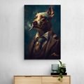 CANVAS PRINT ANIMAL GANGSTER DOG - PICTURES OF ANIMAL GANGSTERS - PICTURES