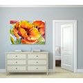 CANVAS PRINT BOUQUET OF POPPY FLOWERS - PICTURES FLOWERS - PICTURES