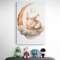 IMPRESSION SUR TOILE LAPIN RÊVEUR - ANIMAUX DE RÊVE - IMPRESSION SUR TOILE