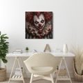 QUADRO SU TELA – CLOWN HORROR DAL SORRISO AGGHIACCIANTE - QUADRI HALLOWEEN E HORROR - STAMPE E QUADRI