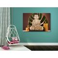 CANVAS PRINT BUDDHA WITH A RELAXING STILL LIFE - PICTURES FENG SHUI - PICTURES