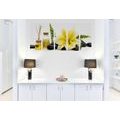 5-PIECE CANVAS PRINT YELLOW LILY AND WELLNESS STILL LIFE - PICTURES FENG SHUI{% if product.category.pathNames[0] != product.category.name %} - PICTURES{% endif %}