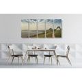 5-PIECE CANVAS PRINT HOUSE ON A CLIFF - STILL LIFE PICTURES{% if product.category.pathNames[0] != product.category.name %} - PICTURES{% endif %}
