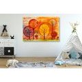 TABLEAU SUR TOILE – ARBRES EN COULEURS D'AUTOMNE - TABLEAUX DE LA NATURE ET DES PAYSAGES - TABLEAUX