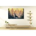 CANVAS PRINT ARTISTIC FOREST PAINTING - PICTURES OF ANIMALS{% if product.category.pathNames[0] != product.category.name %} - PICTURES{% endif %}