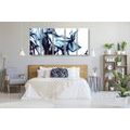 5-PIECE CANVAS PRINT ABSTRACT WAVE - ABSTRACT PICTURES{% if product.category.pathNames[0] != product.category.name %} - PICTURES{% endif %}