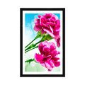 POSTER WITH MOUNT CARNATION FLOWER - FLOWERS - POSTERS