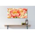 CANVAS PRINT RED PEONIES - PICTURES FLOWERS - PICTURES