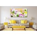 CANVAS PRINT GARDEN FLOWERS - PICTURES FLOWERS - PICTURES